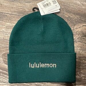 Lululemon Dark Green/Teal Beanie